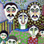An Iranian family by picasso