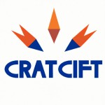 یک لوگو با نام logocraft  با رنگ نارنجی و ابی