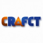 یک لوگو با نام logocraft با رنگ های ابی نارنجی
