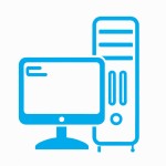 یک لوگو برای خدمات کامپیوتری بساز