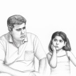 پدر نگران آینده دخترش