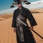 سامورایی جنگجو در صحرا