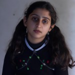 دختر ده ساله ایرانی با چشم و موی مشکی صورت کمی چاق،شجاع