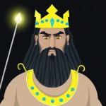 عکسی از پادشاه جذاب و دیو کش ایران کوروش کبیر ک پایش رویه سر یکی از اساطیر اسکاندیناوی به ثور است