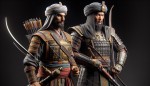 عکس تمام قد مختار در کنار جومونگ