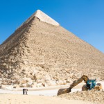 عکسی از ساخت اهرام ثلاثه مصر
