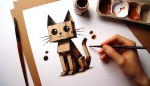 یک گربه کارتنی بکش
