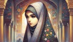 تصویر یک دختر محجبه مومن