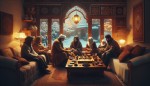 خانواده تهرانی، آرامش در منزل، زمستان، دورهمی