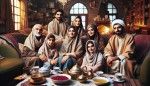خانواده ایرانی، با حجاب، آرامش در منزل، فصل زمستان
