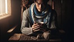 مت مورداک درحال خوردنیک فنجان قهوه