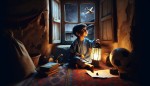 فکر کردن  پسر بچه ایرانی به یک آرزو