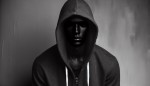 مرد ساعت فروشی که هودی پوشیده و چهره اش مشخص نیست
