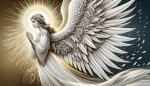 بال فرشته به رنگ سفید