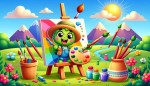 یک عکس پروفایل برای کانال نقاشی کودکان