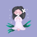 دختری در حال مدیتیشن