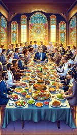 دورهمی مدیران به صرف افطار