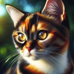 یک گربه درحال نگاه کردن
