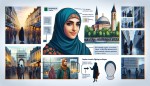 یک دختر ایرانی با حجاب مدرن در فرانسه