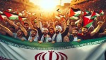 کمک ایرانیان پرچم ایران به دست به مردم 
  فلسطین در بیت المقدس و جشن پیروزی فلسطین