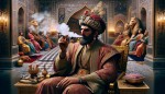 now generate image of an ancient Persian king using cigarettes for smoking