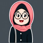کاراکتر دخترانه کمدی و با حجاب