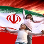 تصویر آزادی زنان و کودکان غزه و پیروزی و شادی آنها در کنار مردم ایران