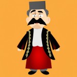 یک کاراکتر کارتونی که پیرمرد باشد و لباس کوردی پوشیده باشد . چهره طنز داشته باشد و سیبیل کلفت هم داشته باشد . عکس سرتاپا باشد
