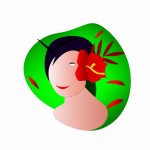 نقاشی تلفیقی کارتونی و فانتزی با موضوع انسان و گل