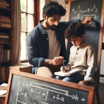 آموزش دادن پدر به پسر در منزل