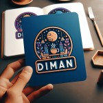 لوگو برای طراحی سایت و کافینت با اسم  Diman