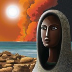 تصویر یک زن جوان متعلق به هفت هزار سال قبل در شهر سوخته سیستان