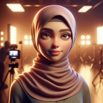 یه عکس دختر با حجاب برای پروفایل پیج اینستاگرام بساز