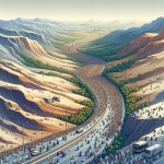 یک وکتور از پیاده روی اربعین بساز