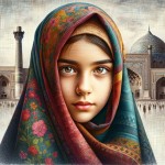 دختر چادری ایرانی