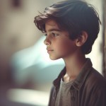 پسر نوجوان ایرانی ایستاده