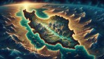 نقشه ایران قوی فانتزی و جداب بدون نوشته