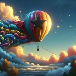 لوگو بادکنک و ستاره برای مغازه دیزاین مراسمات
