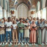 گروه سرود عید غدیر در مسجد