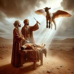 لحظه ذبح اسماعیل توسط ابراهیم