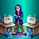 دانش آموزی که سخت درس می خواند و هدفش پزشک شدن است