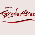 لوگویی با نوشته  Amirreza Ghorbani  به صورتی که Amirreza حالت امضا و نستعلیق و Ghorbani ریز تر زیر آن نوشته شده باشد با رنگ سیاه و قرمز