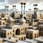 طراحی نیمکت  الهام از  معماری یزد و بادگیرهای یزد و معماری اصفهان و  با نگاه به داستان آرش کمانگیر