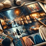یک ادیتوریال می‌خوام صحنه خارجی روز لباس‌های بافتنی دست باف و ظریف و خیره کننده پست مدرن این ادیتوریال کانسپچوال مفهومی با کانسپت بلک فرایدی