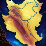 بدون نوشته نقشه  ایران بسیار زیبا و فانتزی