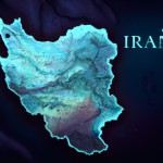 نقشه  ایران بسیار زیبا و فانتزی بدون نوشته