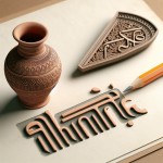 لوگو تایپ ترکیب اسم ثمر به فارسی با ظرف سفالی دیزی