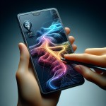 یک گوشی موبایل که در ان مسیر GPs مشخص است