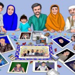 عکس خانواده ایرانی و اسلامی با جمعیت متوسط و دارای چادر و عکس های واقعی
