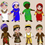 یک عکس از اقوام مختلف کودک ایران با لباس محلی